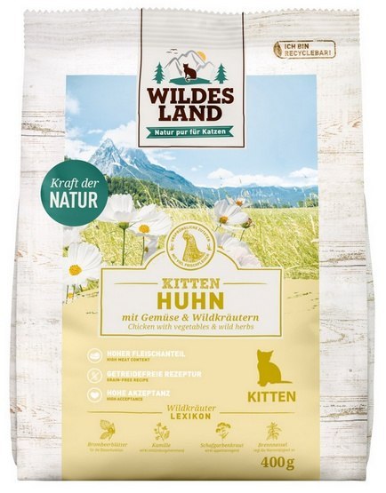 Wildes Land Cat Classic Kitten Huhn 400g Wildes Land Cat Classic Kitten Huhn 400g