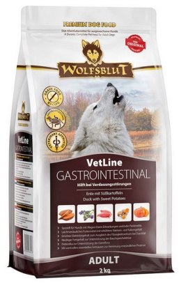 Wolfsblut Dog VetLine Gastrointestinal - kaczka i bataty 2kg