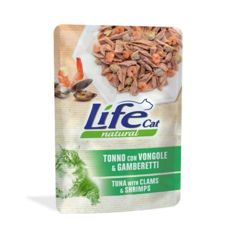 LIFE CAT TUNA + CLAMS + SHRIMPS saszetka 70g