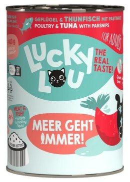 Lucky Lou Lifestage Adult Drób i tuńczyk puszka 400g