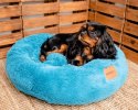 MIMIKO Pets Legowisko Shaggy okrągłe L 60cm turkusowe