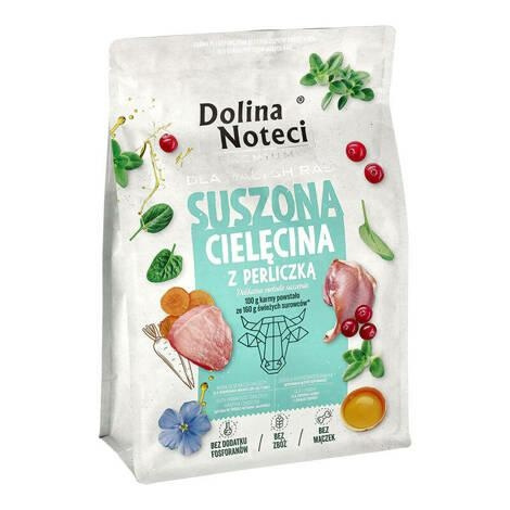 DOLINA NOTECI PREMIUM MAŁE RASY CIELĘCINA Z PERLICZKĄ 3kg