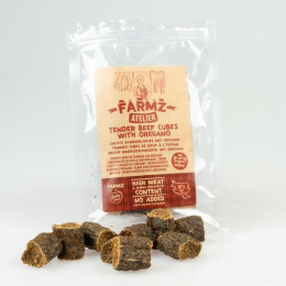 DUVO+ FARMZ BEEF CUBES + OREGANO 100g