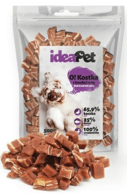 IDEAPET KOSTKI Z KACZKĄ I RYBĄ 500g