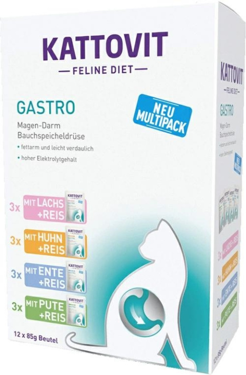 KATTOVIT MULTIPAK GASTRO saszetki 85g x 12 szt.