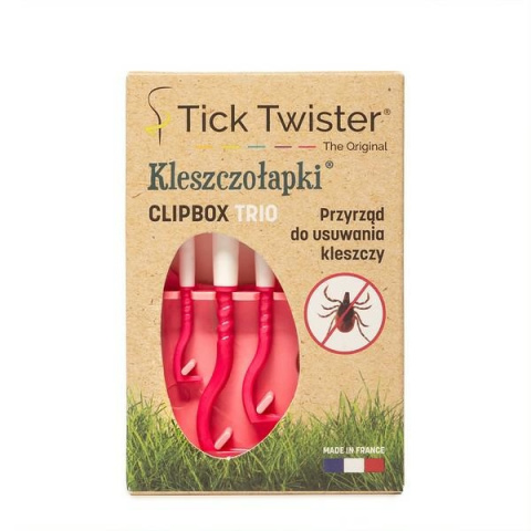 KLESZCZOŁAPKI "TICK TWISTER" CLIPBOX TRIO