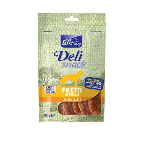 LIFE DOG kurczak FILLETS JERKIES 100g