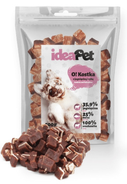 IDEAPET KOSTKI Z JAGNIĘCINĄ I RYBĄ 500g