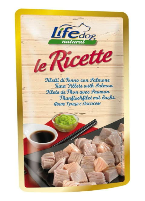 LIFE DOG TUNA + SALMON LE RICETTE saszetka 95g LIFE DOG TUNA + SALMON LE RICETTE saszetka 95g