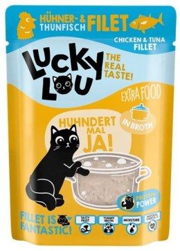 Lucky Lou Extrafood Kurczak i tuńczyk w bulionie saszetka 70g