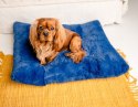 MIMIKO Pets Legowisko Shaggy prostokątne XL 85x65cm chabrowe