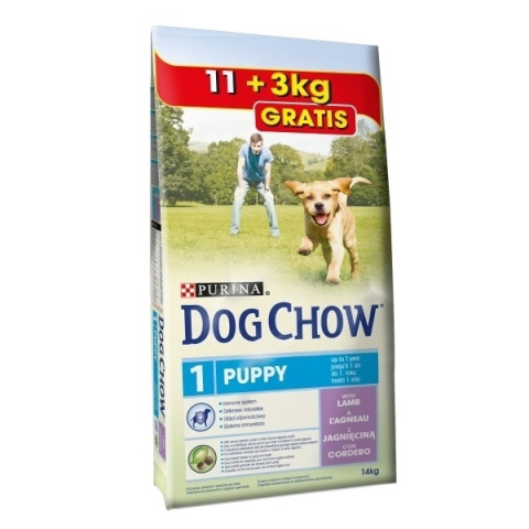 PURINA DOG CHOW PUPPY JAGNIĘCINA 11+3kg