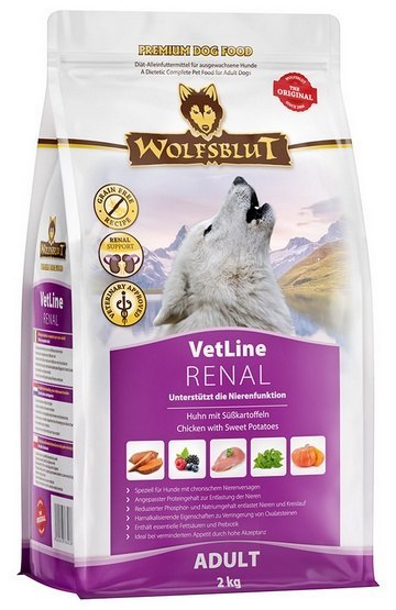 Wolfsblut Dog VetLine Renal - kurczak i bataty 2kg