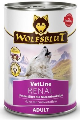 Wolfsblut Dog VetLine Renal - kurczak i bataty puszka 395g