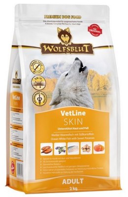 Wolfsblut Dog VetLine Skin - biała ryba oceaniczna i bataty 2kg