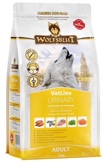 Wolfsblut Dog VetLine Urinary - kurczak i bataty 2kg