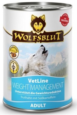 Wolfsblut Dog VetLine Weight Management - indyk i bataty puszka 395g