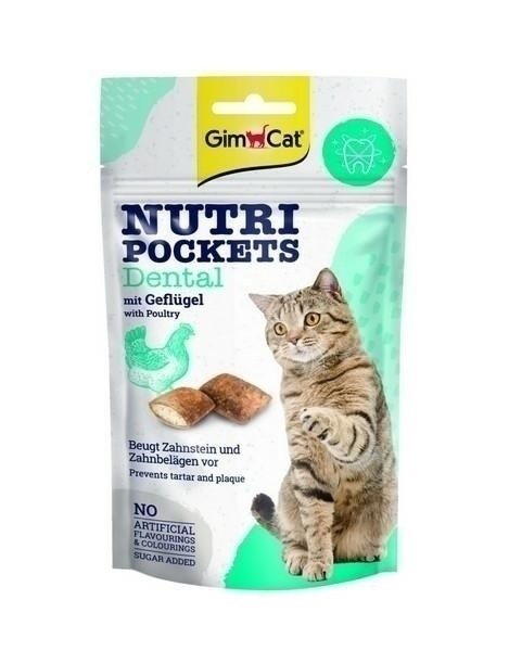 GIMCAT NUTRI POCKETS 60g DENTAL DRÓB