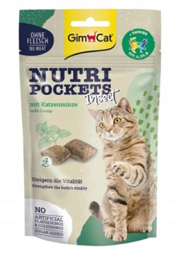 GIMCAT NUTRI POCKETS 60g INSEKT+ CATNIP