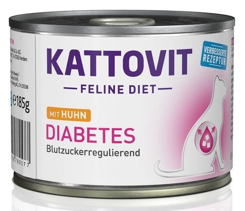 Kattovit Feline Diet Diabetes kurczak puszka 185g