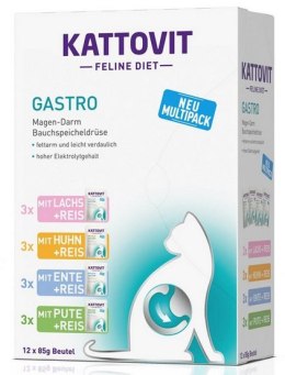 Kattovit Feline Diet Gastro Multipack saszetki 12x85g