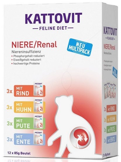 Kattovit Feline Diet Niere/Renal Multipack saszetki 12x85g