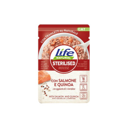 LIFE CAT SALMON STERILISED + QUINOA saszetka 70g