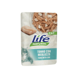 LIFE CAT TUNA + COD saszetka 70g