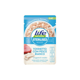 LIFE CAT TUNA STERILISED + WHITE FISCH saszetka 70g