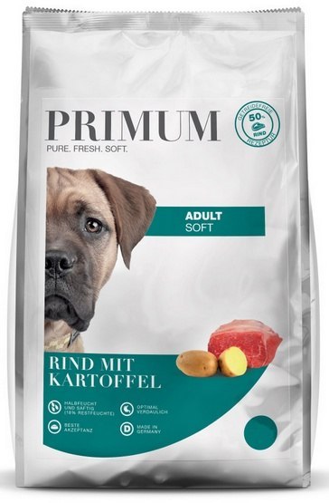 Primum Dog Półwilgotna karma monoproteinowa Adult Soft Beef wołowina i ziemniaki 5kg