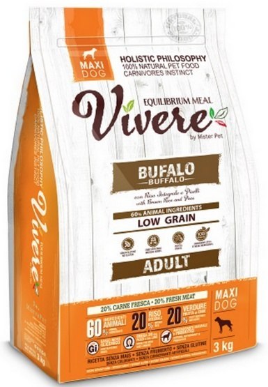 Vivere Dog Maxi Adult Buffalo 3kg