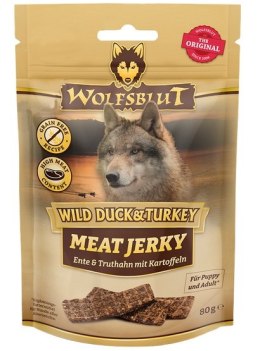 Wolfsblut Dog Meat Jerky Wild Duck & Turkey 80g