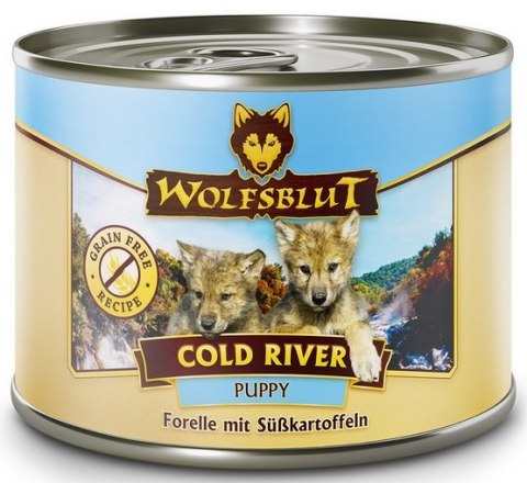 Wolfsblut Dog Puppy Cold River - pstrąg i bataty puszka 200g