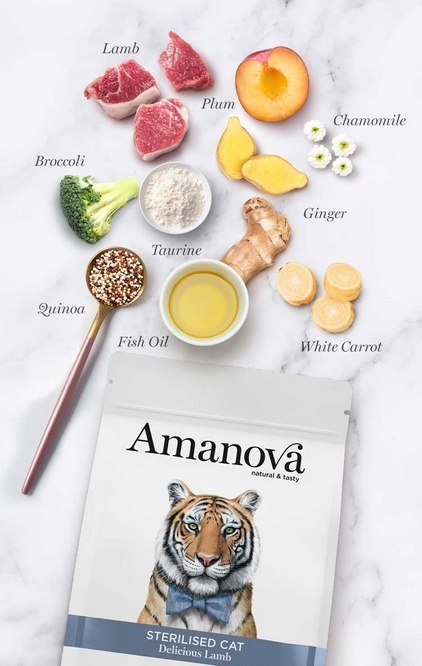 Amanova Cat Sterilised Delicious Lamb - jagnięcina 300g