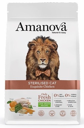Amanova Cat Sterilised Exquisite Chicken - kurczak 6kg