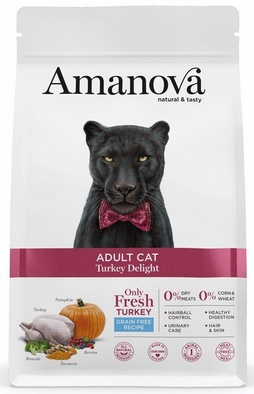 Amanova Cat Adult Turkey Delight - indyk 4kg