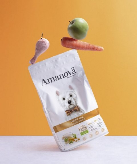 Amanova Dog Puppy Mini Exquisite Chicken - kurczak 500g