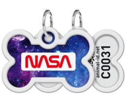 Collar WauDog Smart ID Zawieszka z QR-paszportem kość 4x3cm NASA21