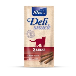 LIFE CAT DELI SNACK 3 STICKS BEEF / LIVER (3szt x 5g )